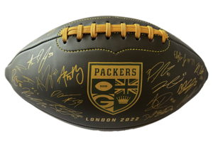 2022 Leather Green Bay Packers Football signed by players and coached.  Authentic with certificate of Authentication